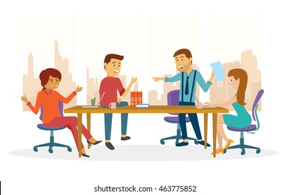 A Team Gathering For A Discussion at the office