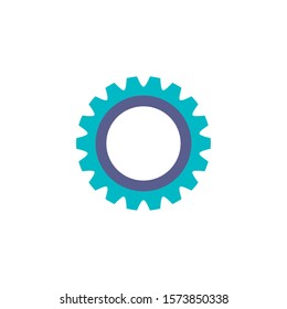 team gear flat style icon vector illustration design