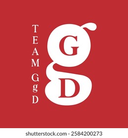 TEAM GgD latter logo design