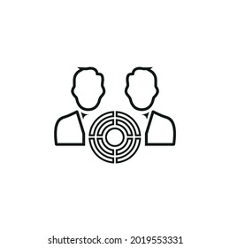 Ilustración vectorial de icono de Team Goal