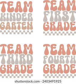 team grade retro design bundle and digital download
