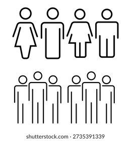 Team Group and Community Vector Icons