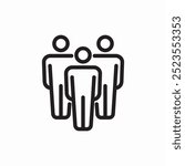 team group icon sign vector