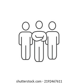 Symbol für Team- oder Gruppensymbole, Vektorelemente für Infografiken