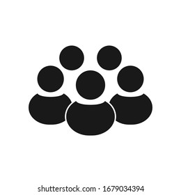 Grupo de equipos, sociedad, icono de vector de empleados