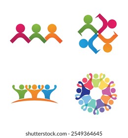 Team group people , Community, network and social icon design template