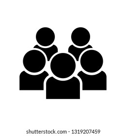 Team, group of people vector icon