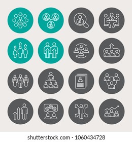 Team group in trendy flat style isolated on background. 
Symbol for your web site design, logo, app, UI. Vector illustration, EPS