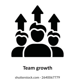 Team growth Vector Icon which can easily modify or edit

