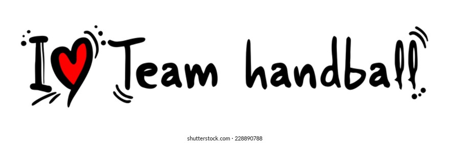 Team handball love