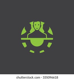team help cut identity template icon design element