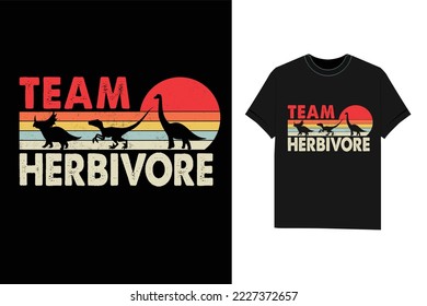team herbivore vegan t shirt design vector svg