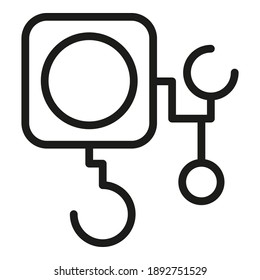 Team hierarchy icon. Outline team hierarchy vector icon for web design isolated on white background