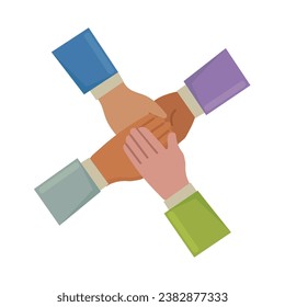 Team huddle icon clipart avatar logotype isolated vector illustration