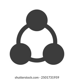 Icono de Equipo Gráfico de Vector en blanco y negro