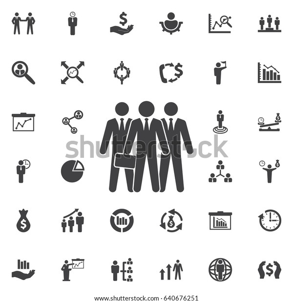 Team Icon Business Icons Set Stock Vector (royalty Free) 640676251