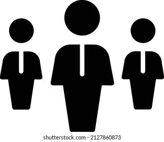 Team Icon. Business Icon Vector Sign And Symbol Isolated On White Background