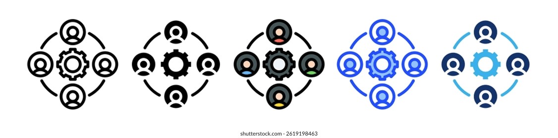 Team Icon Collection With Multiple Styles