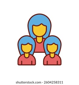 Team icon design stock illustration