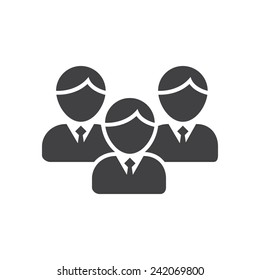 Team icon, flat design