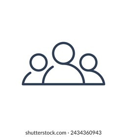Team Icon, Group Icon, Business, Leader, People, Relationship, Team, Teamwork, Circle, Group sign, Network, Networking, Leadership linear icon