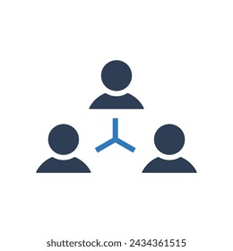 Team Icon, Group Icon, Business, Leader, People, Relationship, Team, Teamwork, Circle, Group sign, Network, Networking, Leadership Fill icon