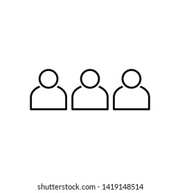 Team Icon. Group, Community or Teamwork Illustration As A Simple Vector Sign & Trendy Symbol for Design and Websites, Presentation or Mobile Application.