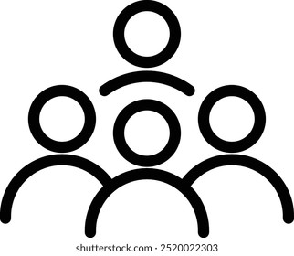 Icono del equipo, icono del grupo de personas