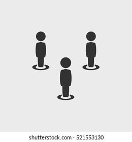 team icon illustration isolated vector sign symbol