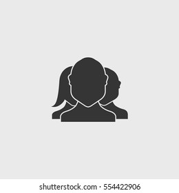 Team  icon illustration isolated vector sign symbol
