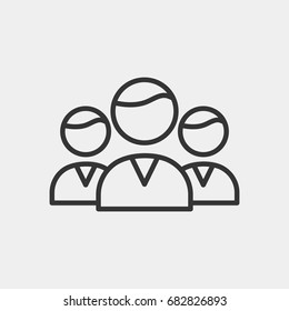 Team icon illustration isolated vector sign symbol