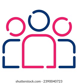 Team icon illustration, for web, app, infographic, etc