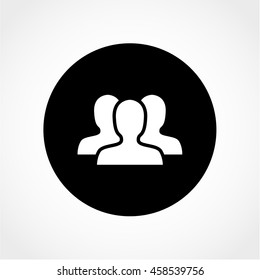 team Icon Isolated on White Background