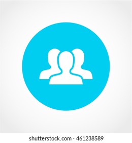 team Icon Isolated on White Background
