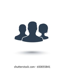 Team icon isolated on white