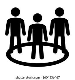 team icon isolated sign symbol vector illustration - Collection of high quality black style vector icons

