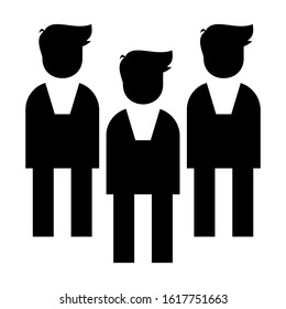 team icon isolated sign symbol vector illustration - high quality black style vector icons
