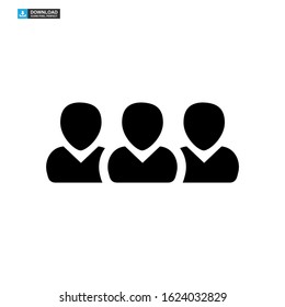 team icon isolated sign symbol vector illustration - high quality black style vector icons
