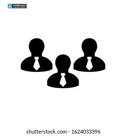 team icon isolated sign symbol vector illustration - high quality black style vector icons
