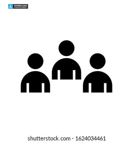 team icon isolated sign symbol vector illustration - high quality black style vector icons
