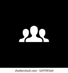 team icon, isolated, white background