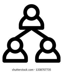 Team icon, line design.