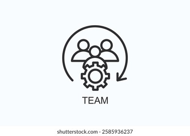 Team Icon Or Logo Isolated Illustration