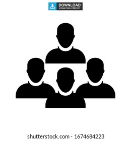 team icon or logo isolated sign symbol vector illustration - high quality black style vector icons
