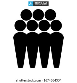 team icon or logo isolated sign symbol vector illustration - high quality black style vector icons

