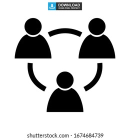 team icon or logo isolated sign symbol vector illustration - high quality black style vector icons
