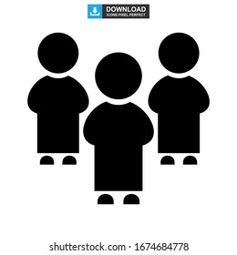 team icon or logo isolated sign symbol vector illustration - high quality black style vector icons
