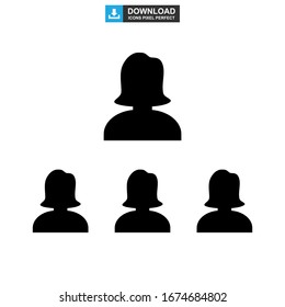 team icon or logo isolated sign symbol vector illustration - high quality black style vector icons
