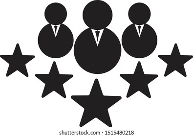 team icon on white background. flat style. group icon for your web site design, logo, app, UI. support team symbol. specialists team sign. 