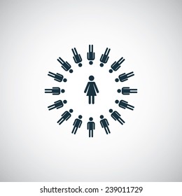 team icon on white background 